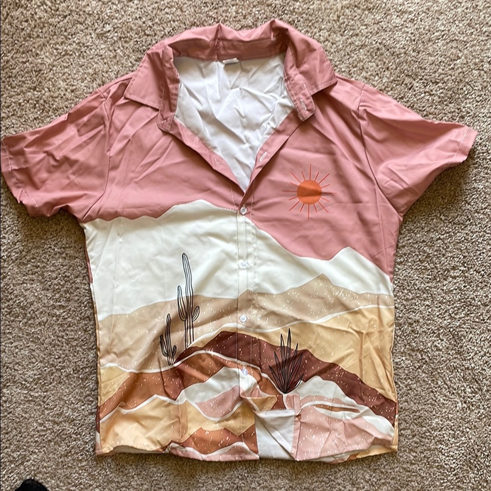 Desert Sunset Men's Shirt